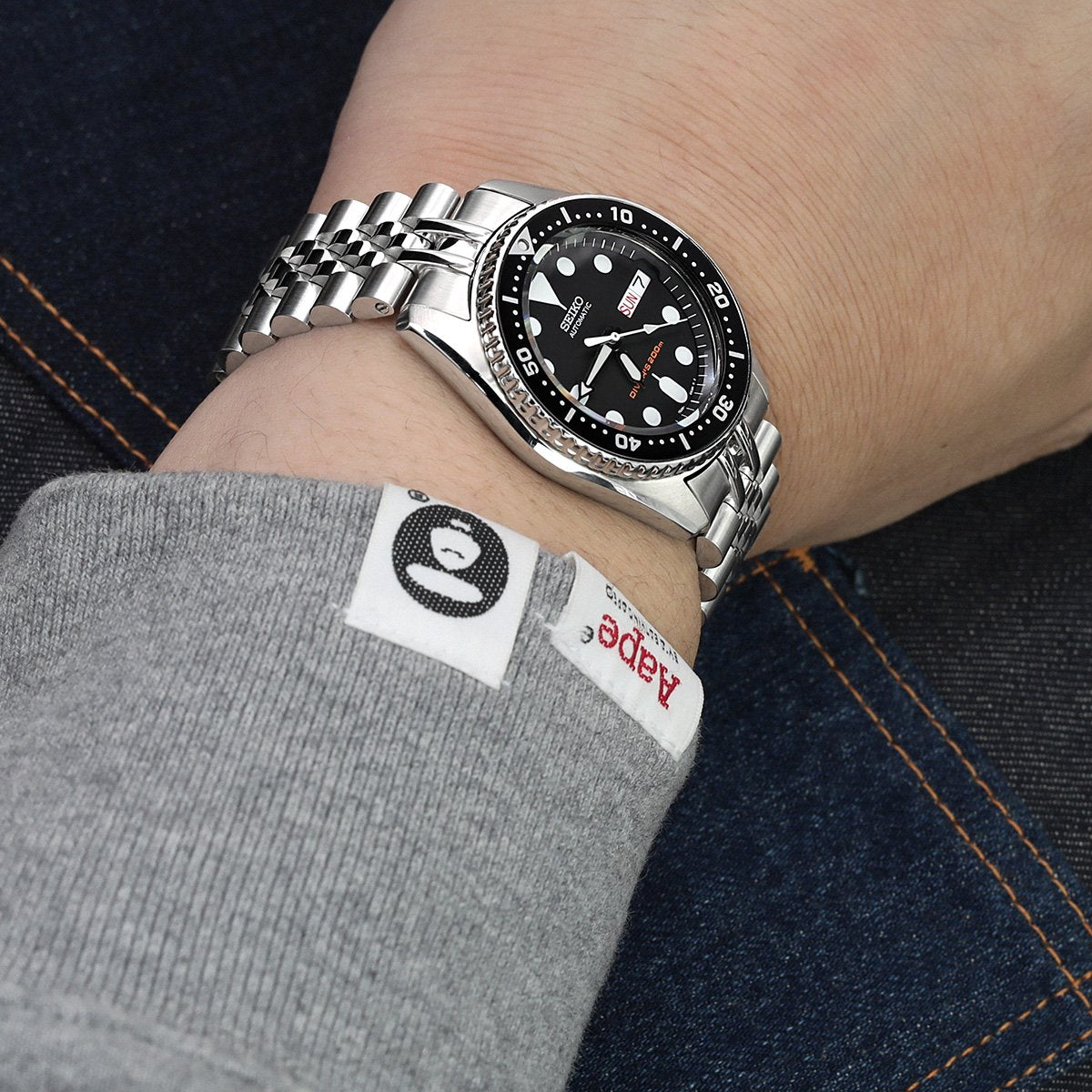 Seiko Mod SKX013 Curved End J Louis Bracelet | Strapcode