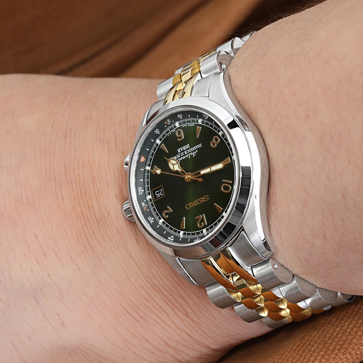 Seiko Alpinist SARB017 Curved End Angus-J Louis Bracelet | Strapcode