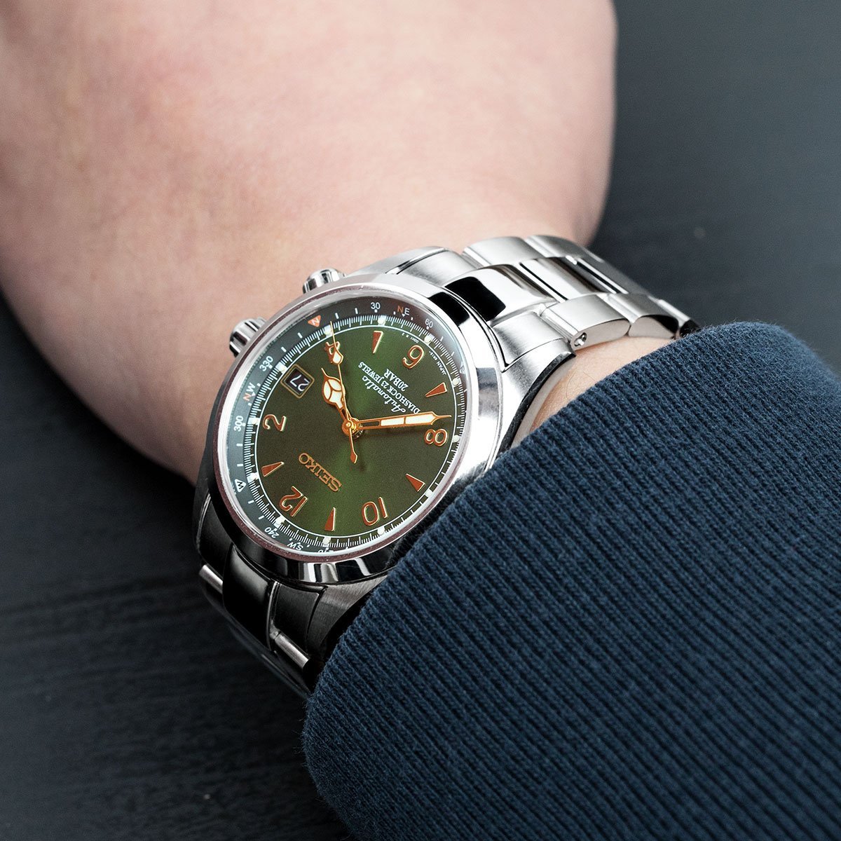 Seiko Alpinist SARB017 Curved End O Boyer Bracelet | Strapcode