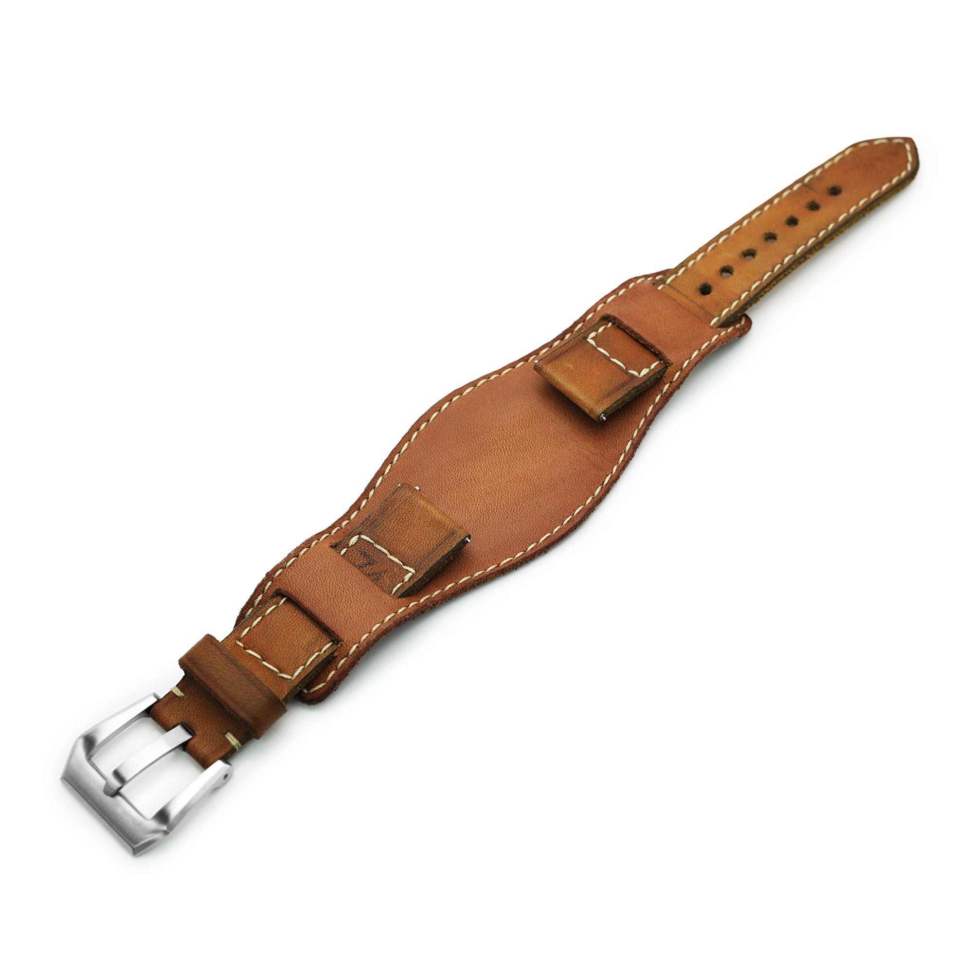 Leather Military Bund Strap