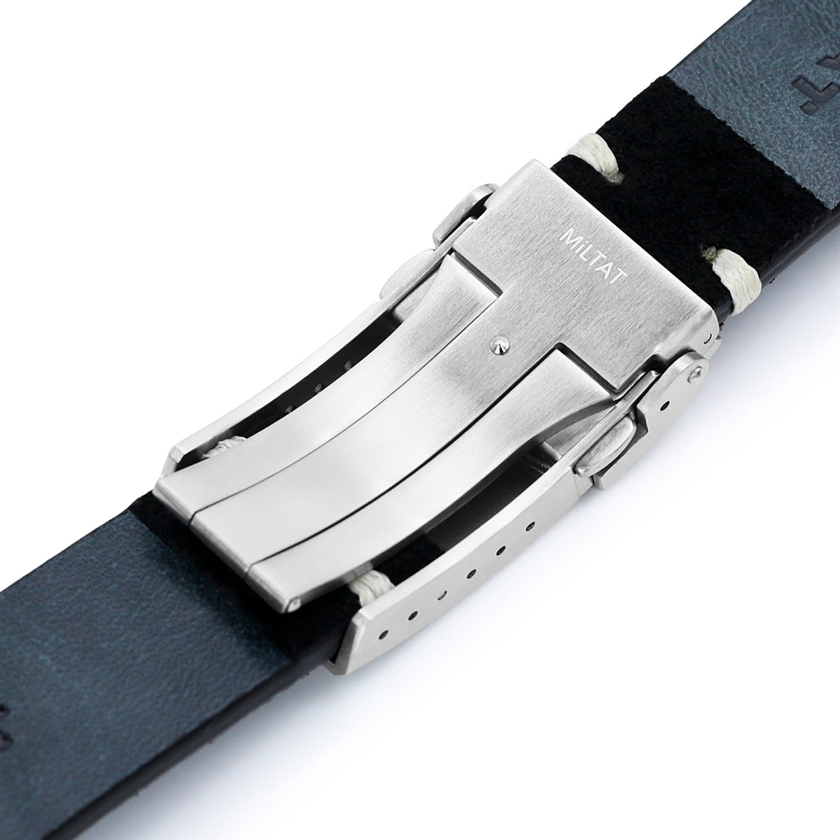 20mm 22mm Black One-piece Suede Quick Release Watch Straps | Strapcode