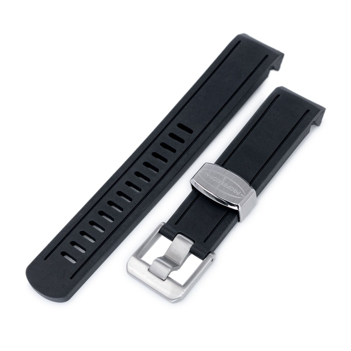 Seiko Sumo SBDC001 Curved End Lug Rubber Watch Band | Crafter Blue–  Strapcode