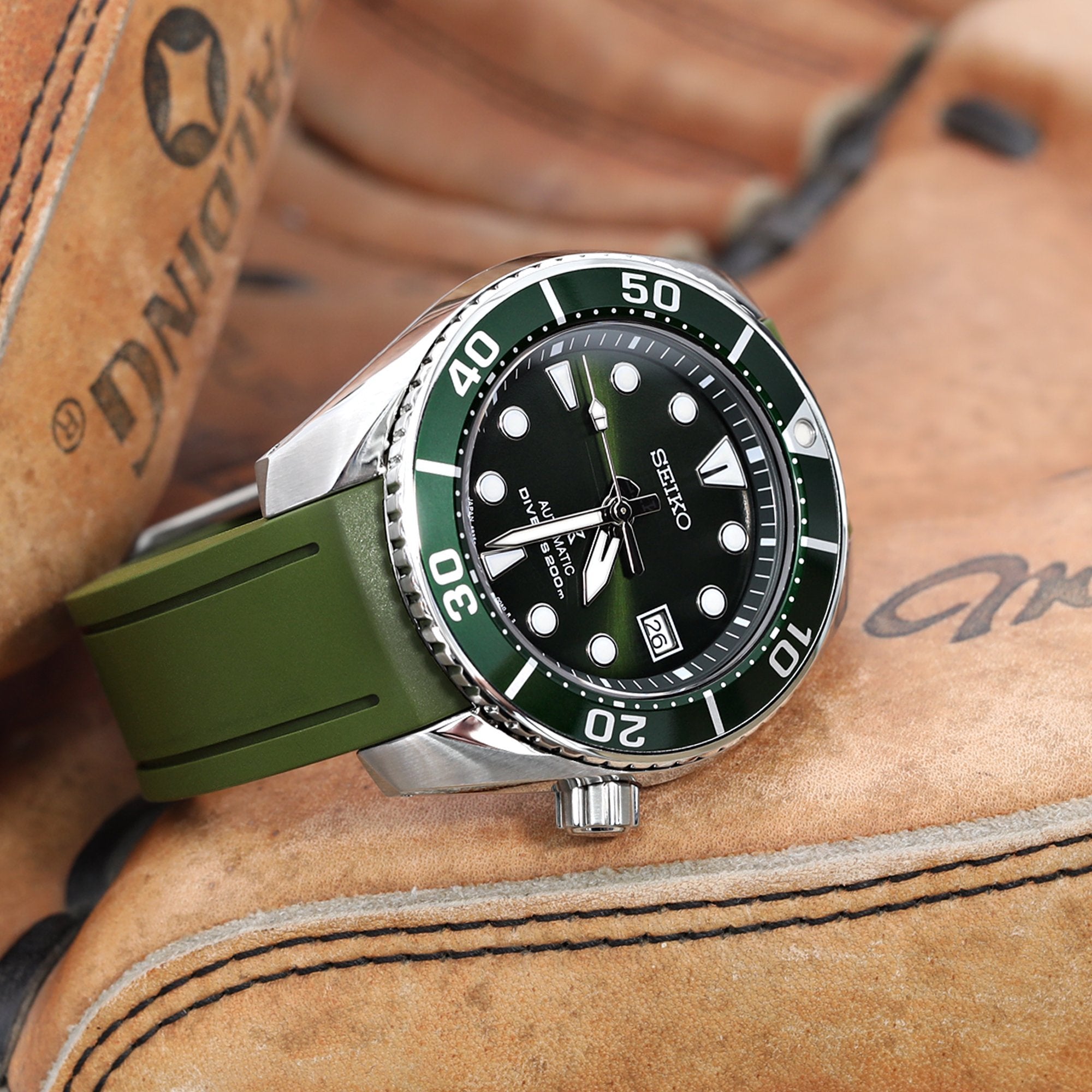 Top 50+ imagen seiko green strap