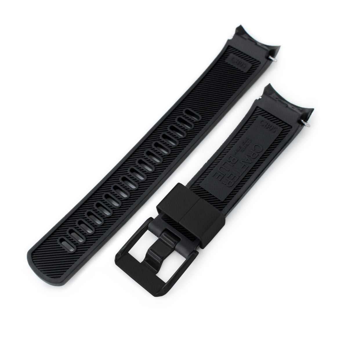 Seiko SKX007 Curved End Rubber Watch Band PVD Buckle | Crafter Blue–  Strapcode