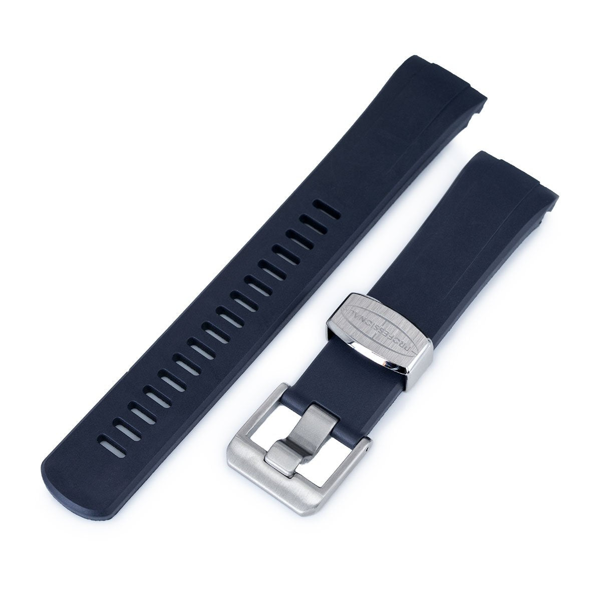 Seiko Turtle Crafter Blue Navy Curved End Rubber Straps | Strapcode