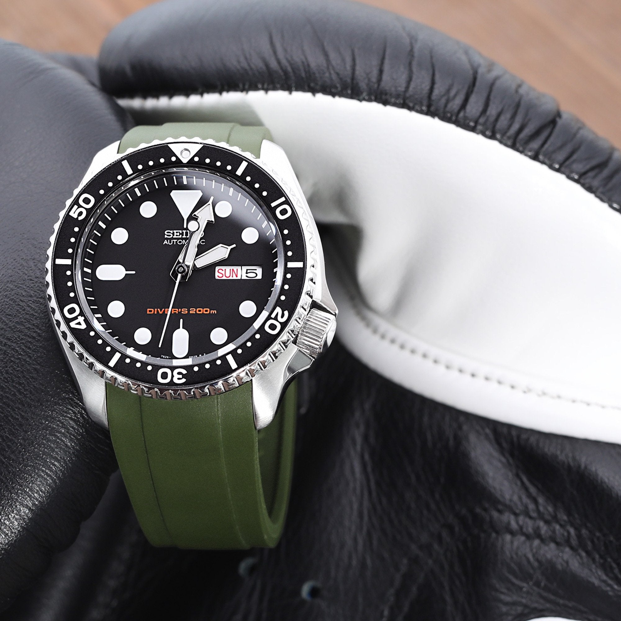 Top 79+ imagen seiko skx fitted rubber strap