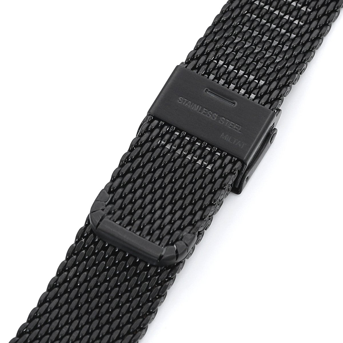 black metal mesh watch band