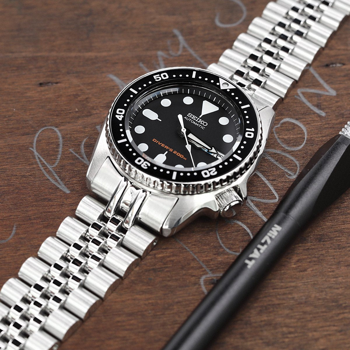 Seiko Mod SKX013 Curved End J Louis Bracelet | Strapcode