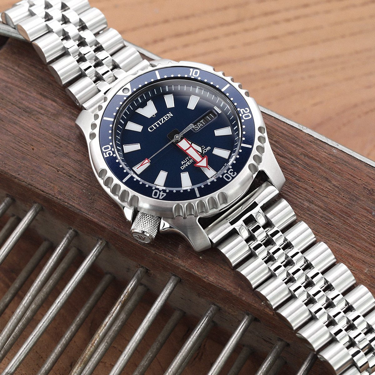 Upgrade your watch Lug Super-J Louis Steel Watch Band| Strapcode