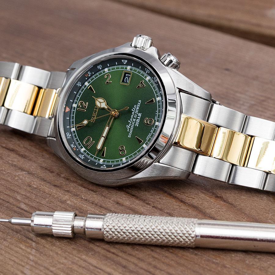 Seiko Alpinist SARB017 Curved End O Boyer Bracelet | Strapcode