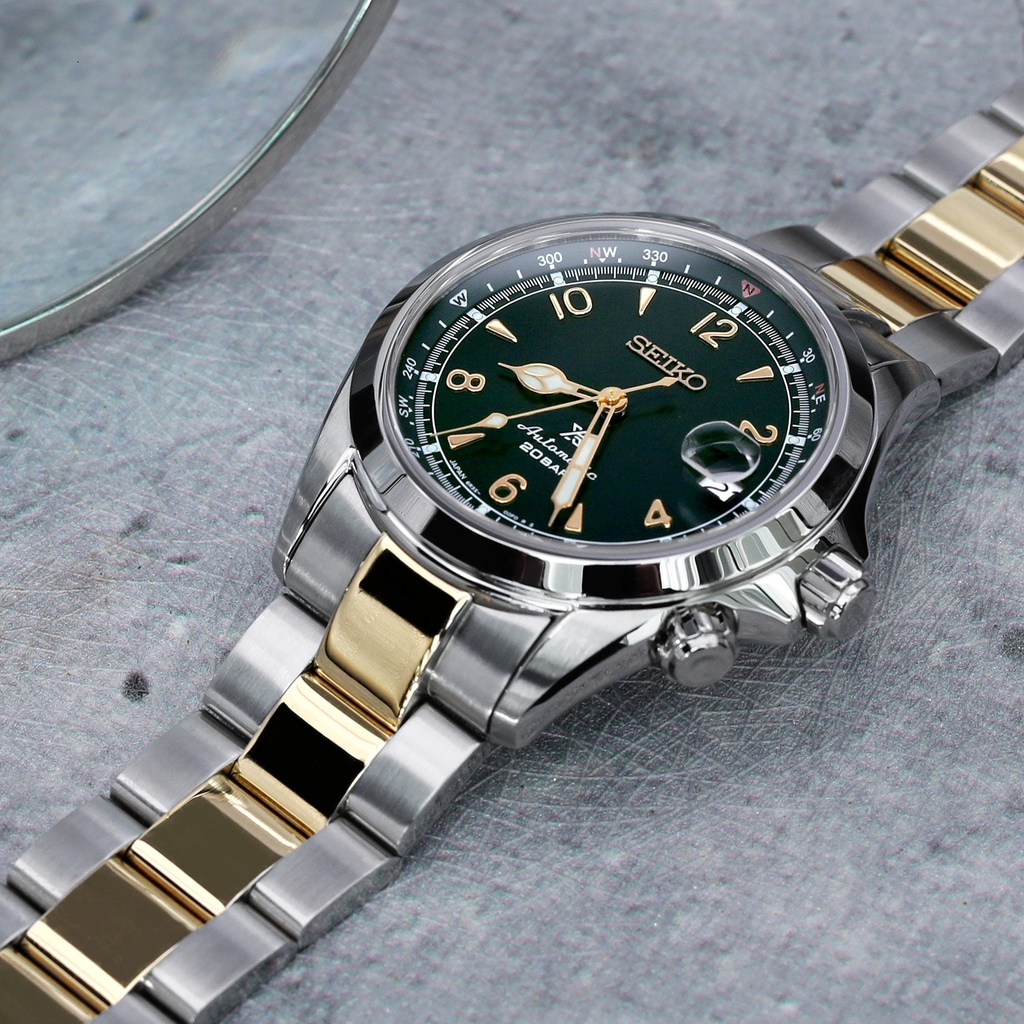 Seiko Alpinist SARB017 Curved End O Boyer Bracelet | Strapcode