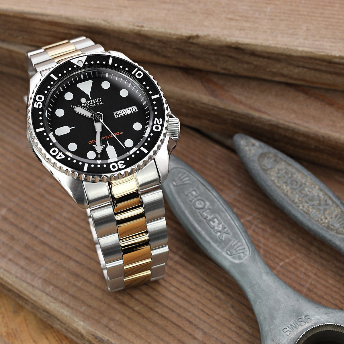 Seiko Mods Seiko SKX007 Stainless Bracelet Super-O Boyer | Strapcode