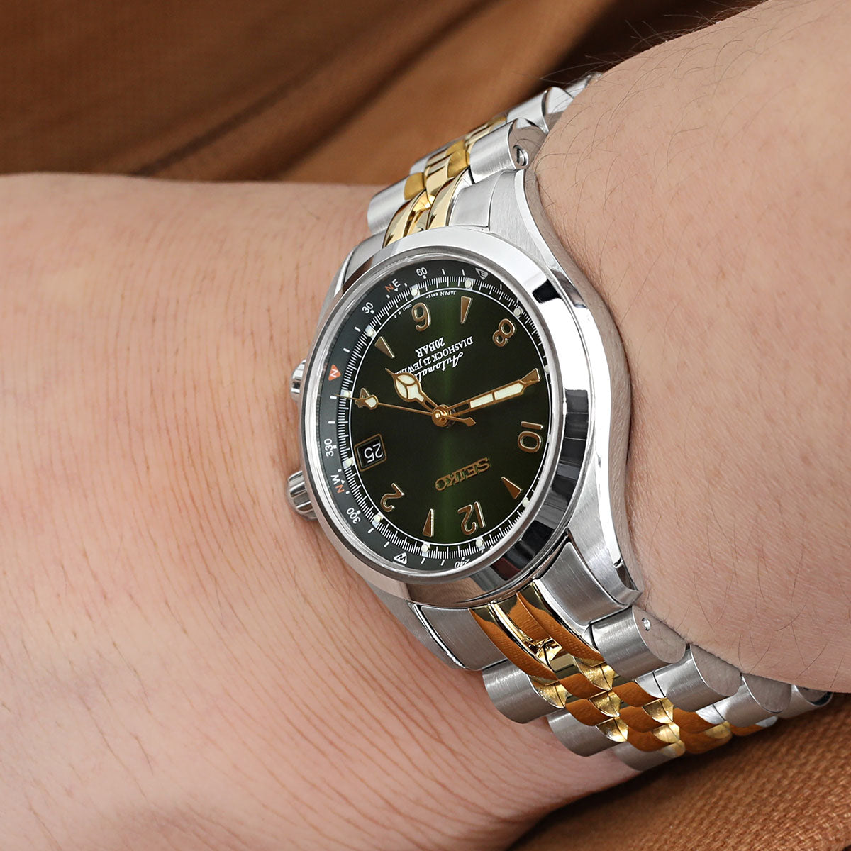 Seiko Alpinist SARB017 Curved End Angus-J Louis Bracelet | Strapcode