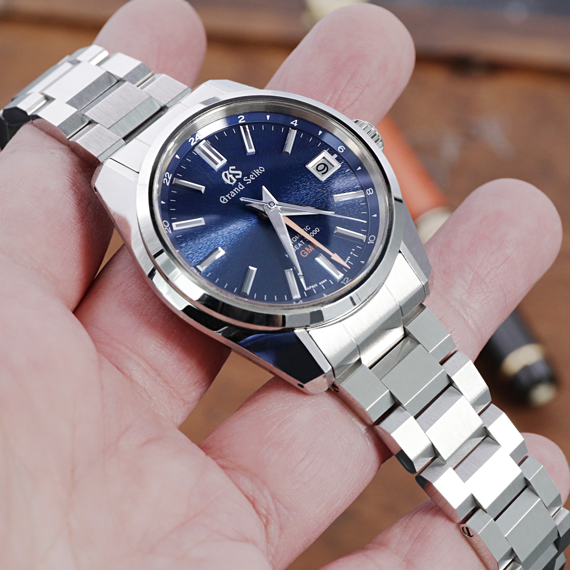 Grand Seiko 44GS SBGJ235 Curved Ebd'Hexad Watch Bands | Strapcode