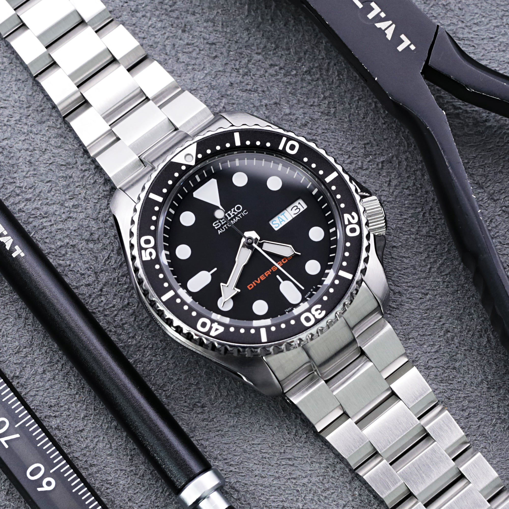 Seiko Mod SKX007 SKX009 Curved End Hexad Bracelet | Strapcode