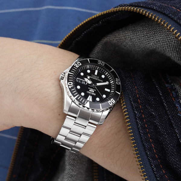 Seiko Mod Sea Urchin SNZF17 Curved End O Boyer Bracelet | Strapcode