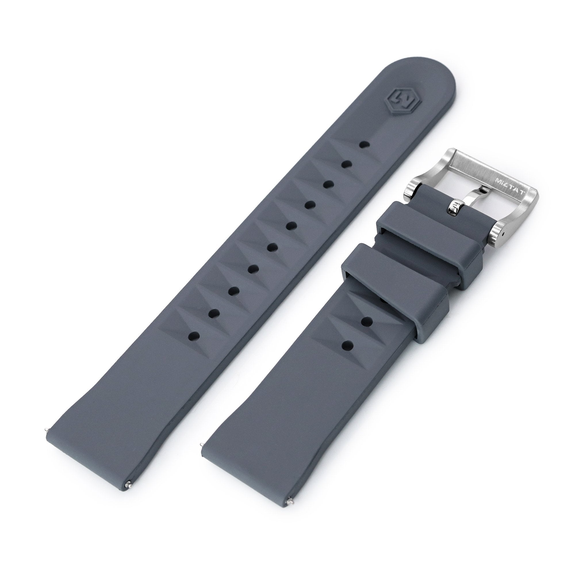 Waffle Watch Band 20mm, 22mm Chaffle FKM Rubber Strap | Strapcode