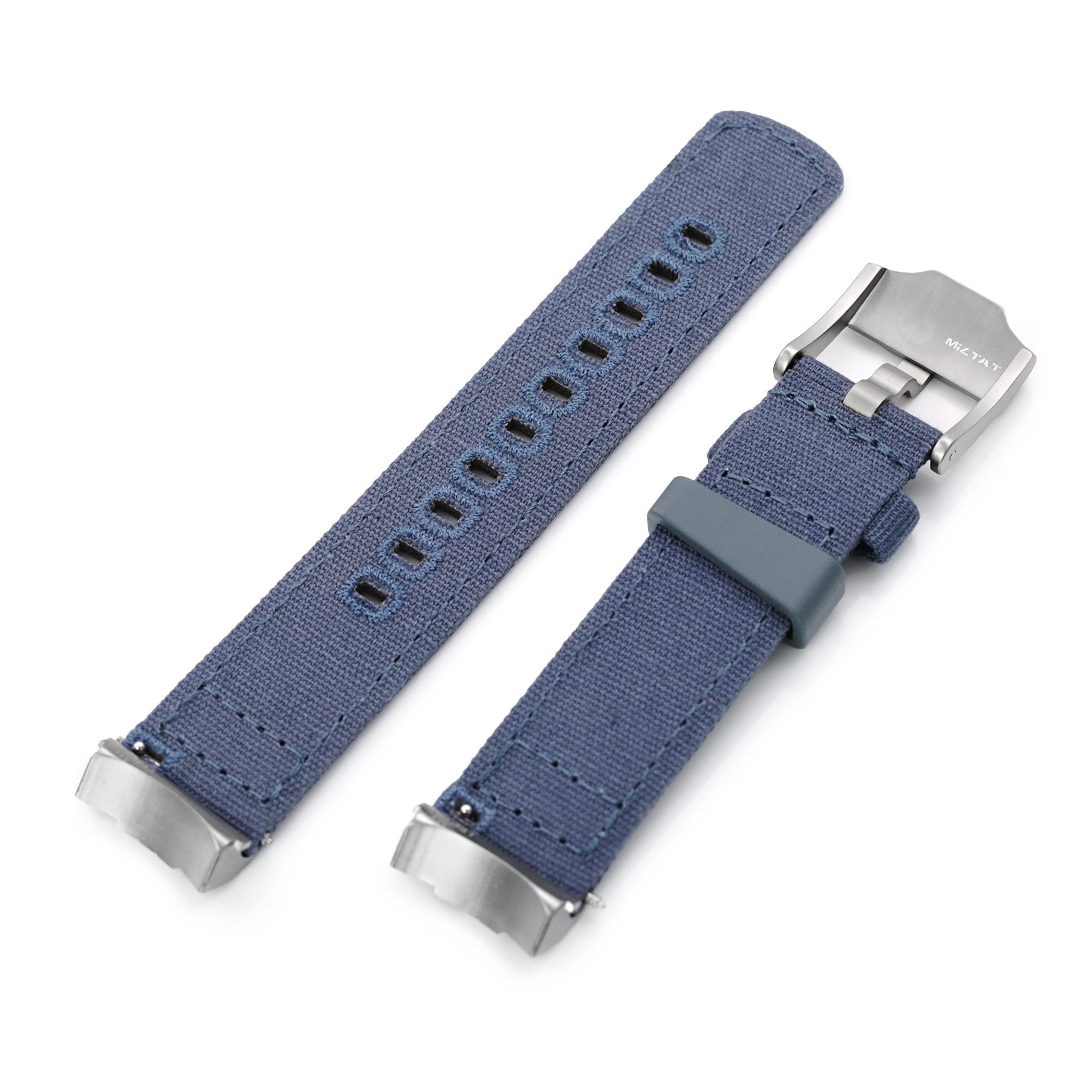 Curve Endpiece Quick Release Canvas Seiko Sumo Watch Strap | Strapcode