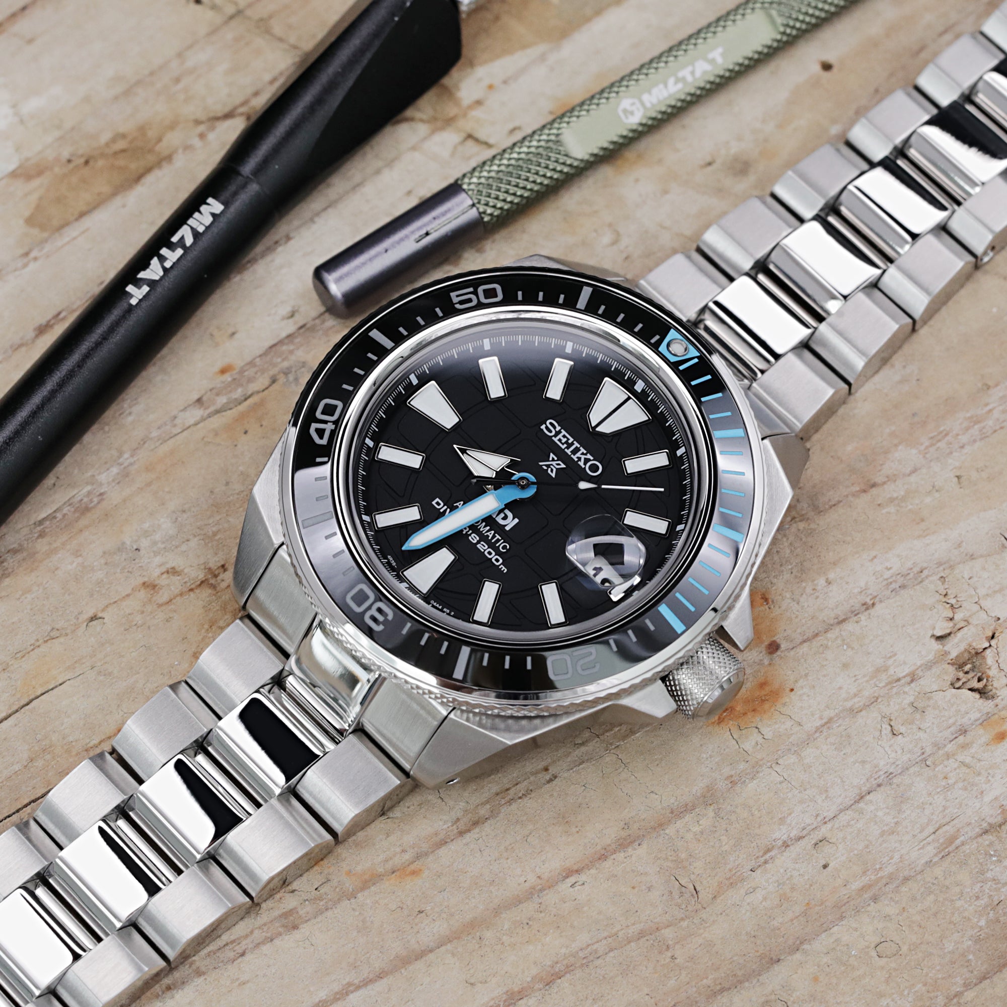 Seiko Mod Samurai SRPB51 Curved End Hexad Bracelet | Strapcode