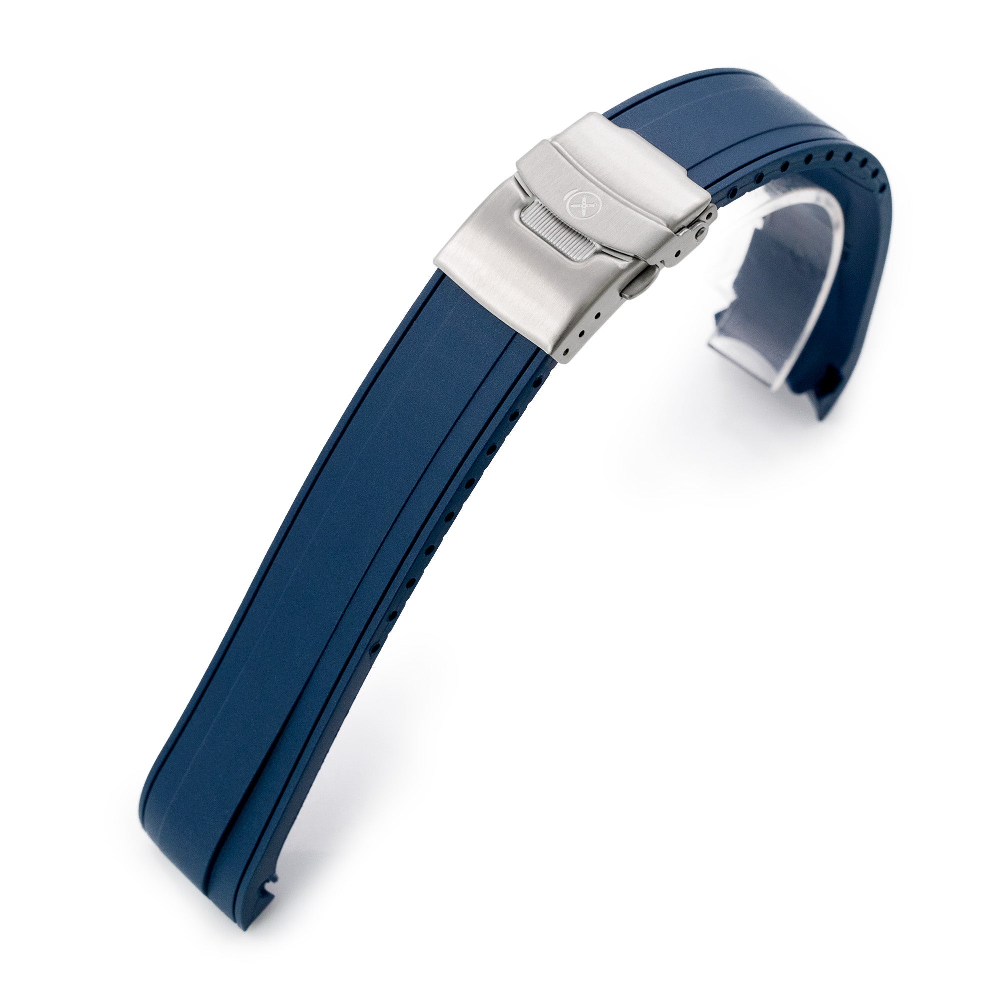 StrapXPro SX1A Rubber Watch Strap for Seiko SKX007, Blue| Strapcode