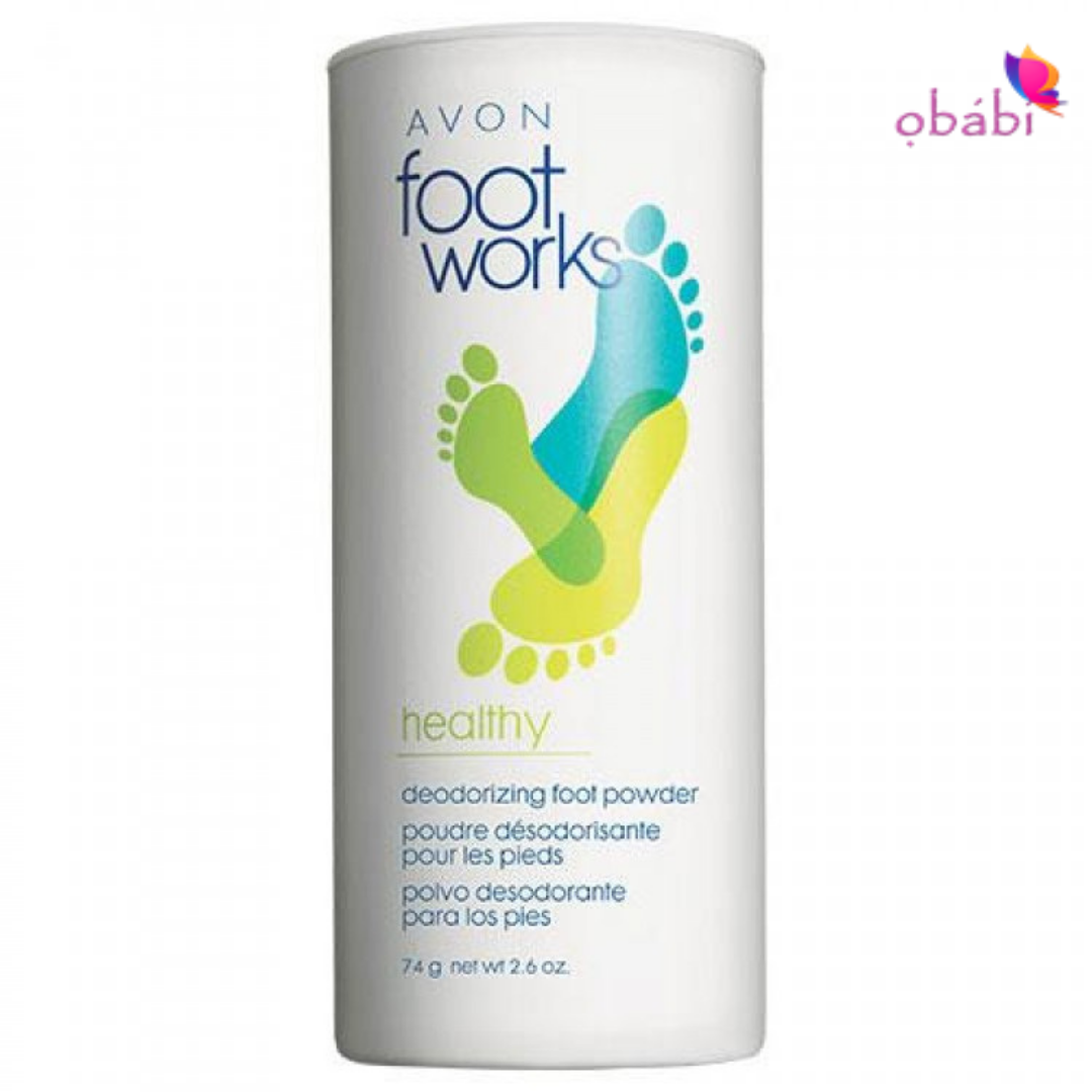 Ног avon. Avon foot works тальк. Тальк для ног эйвон. Foot works тальк для ног. Дезодорирующий тальк для ног эйвон.