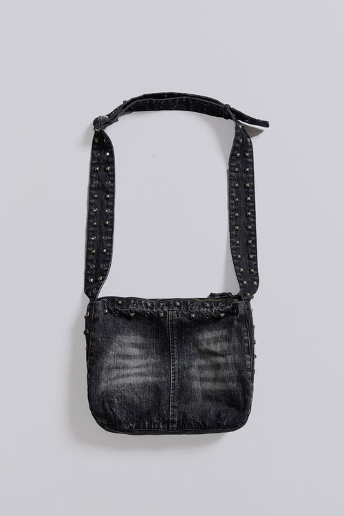 Washed Black Denim Messenger Bag | Jaded London