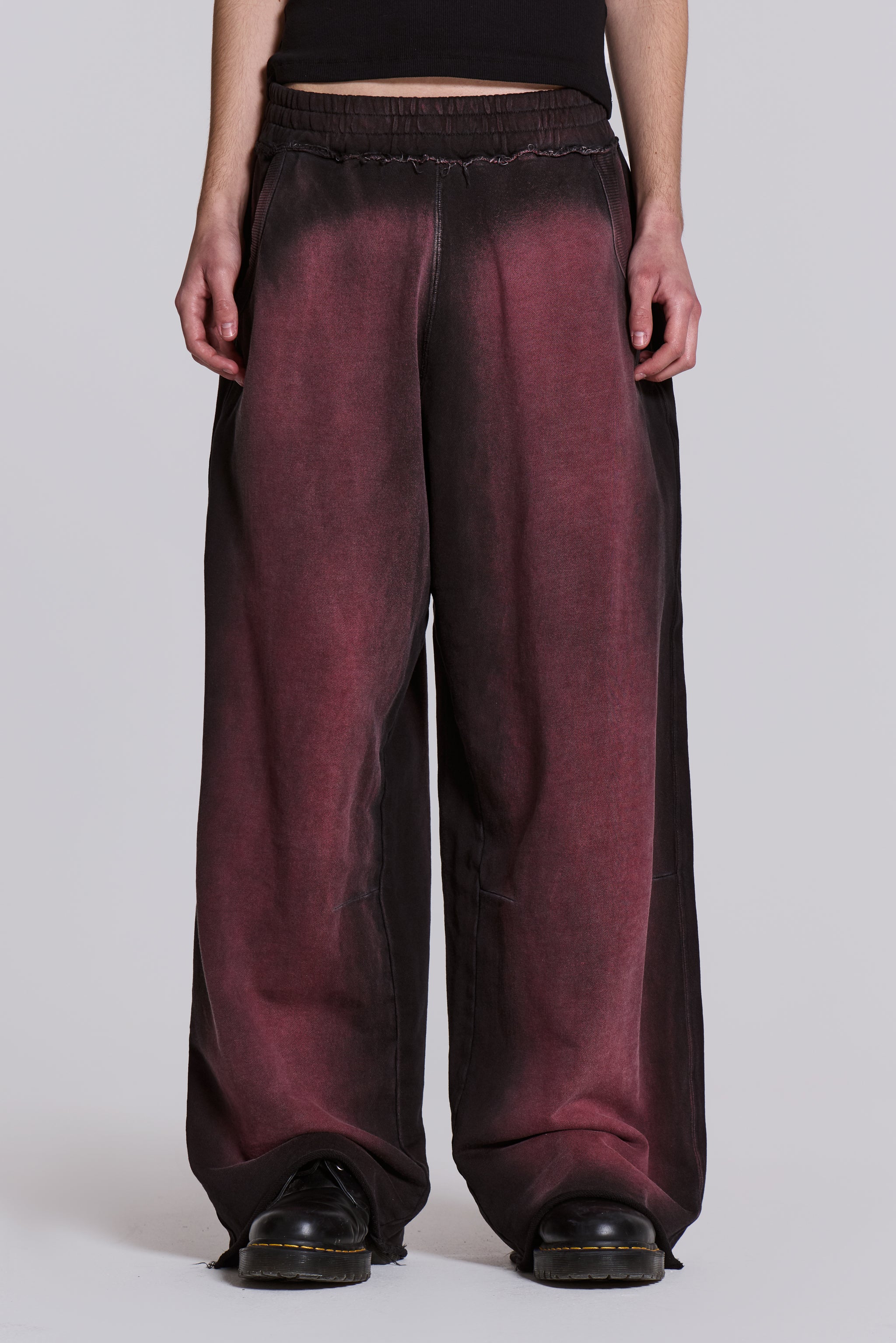 Deep Red Fade Monster Joggers