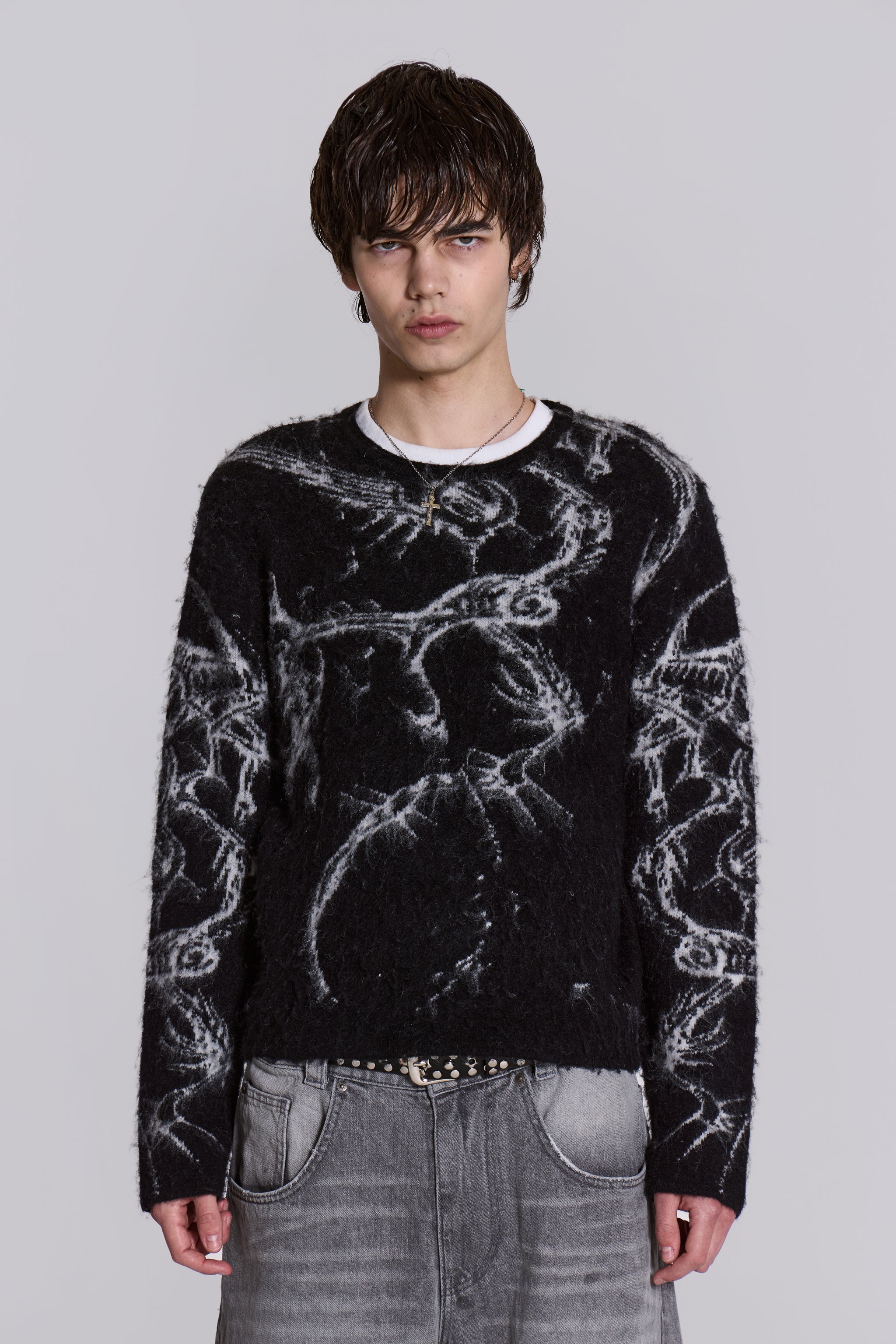 Jaded London Lazy Willy Brushed Knit Jumper