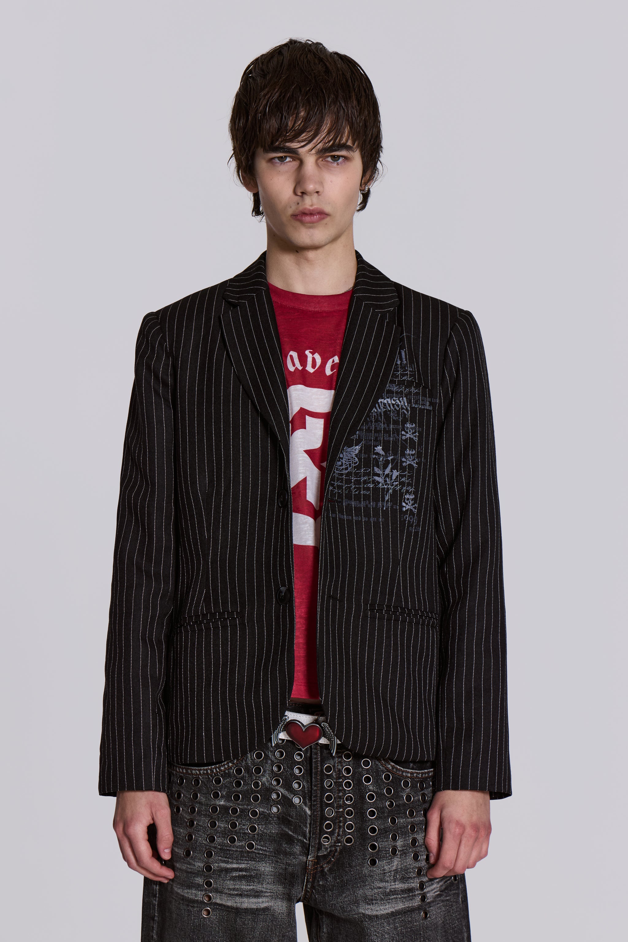 Jaded London Dropout Pinstripe Blazer