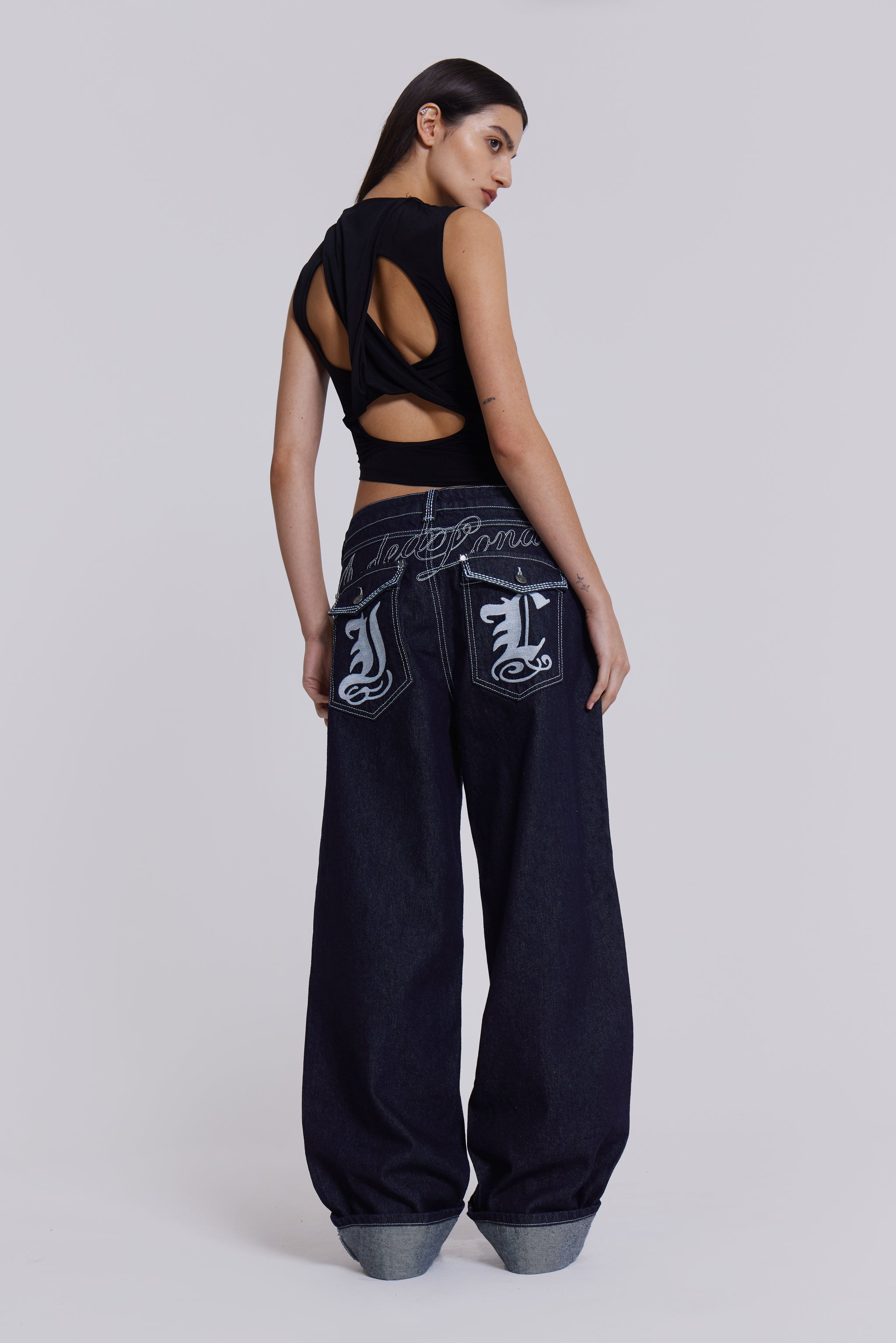 Sonic Embroidered Baggy Jeans product