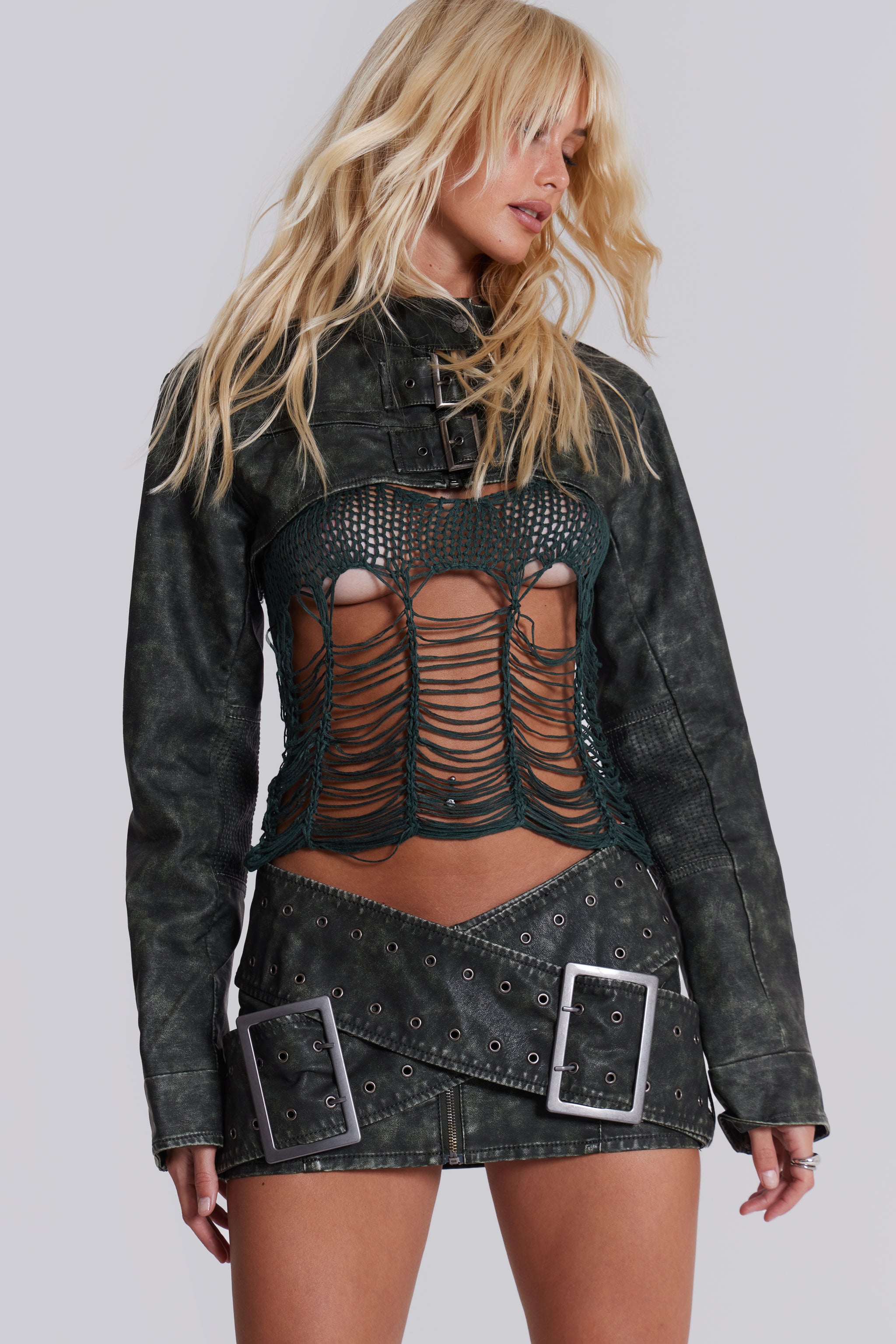 Jaded London Assassin Ultra Cropped Jacket