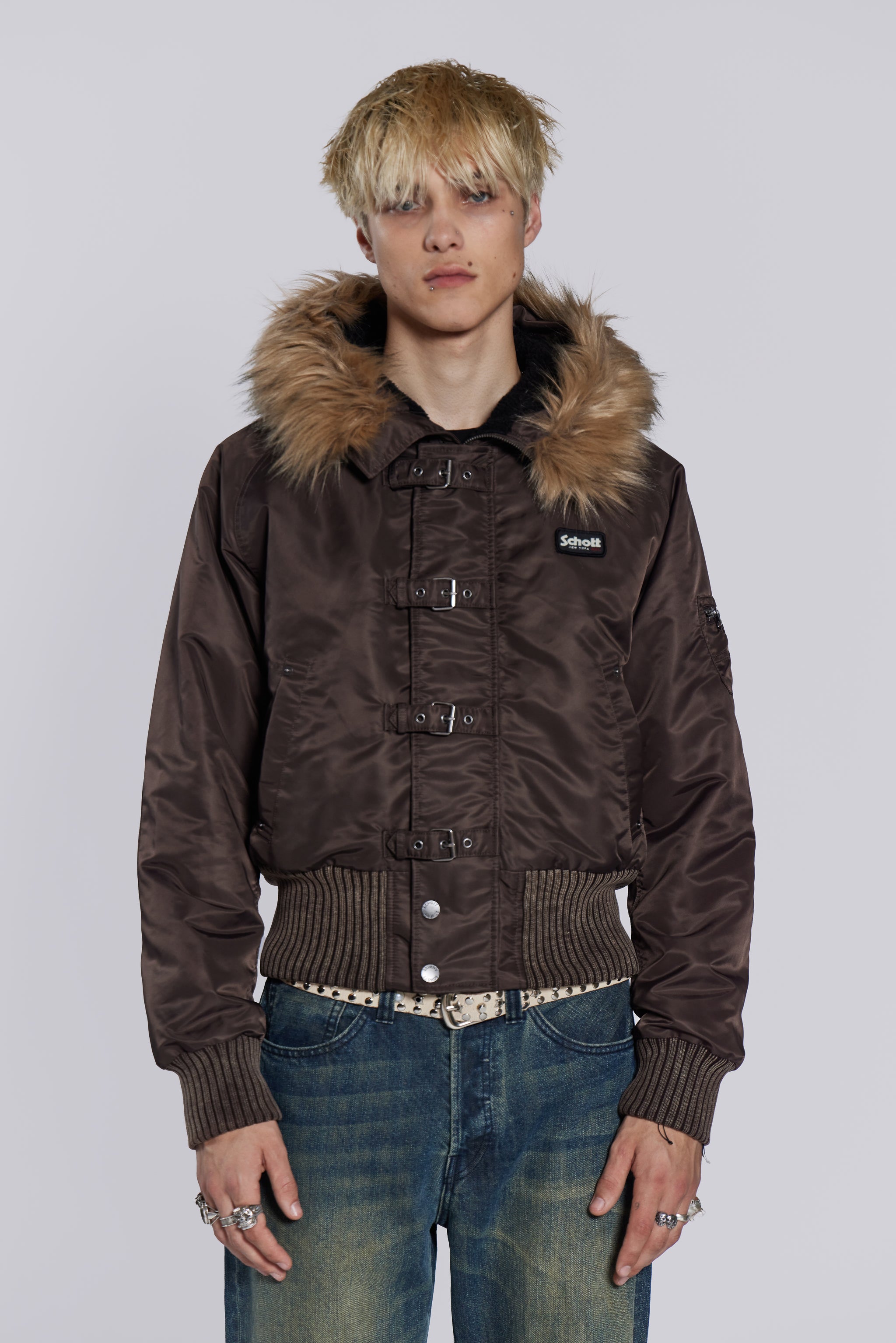 Jaded London Brown Jet Jacket