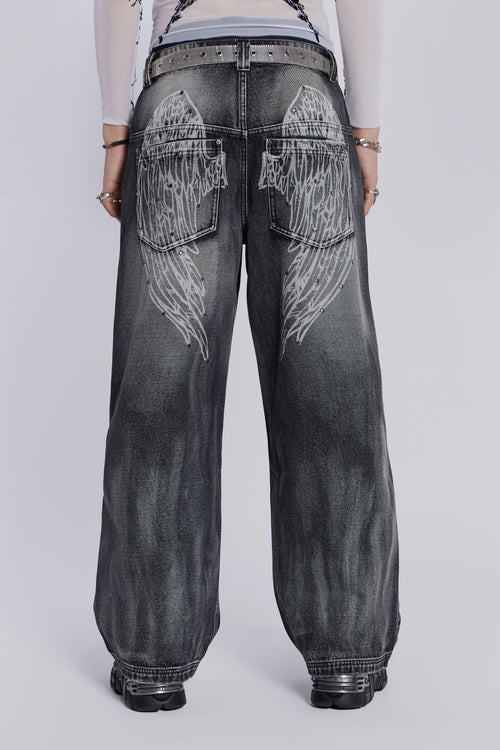 Black Crease Blaze Jean | Jaded London