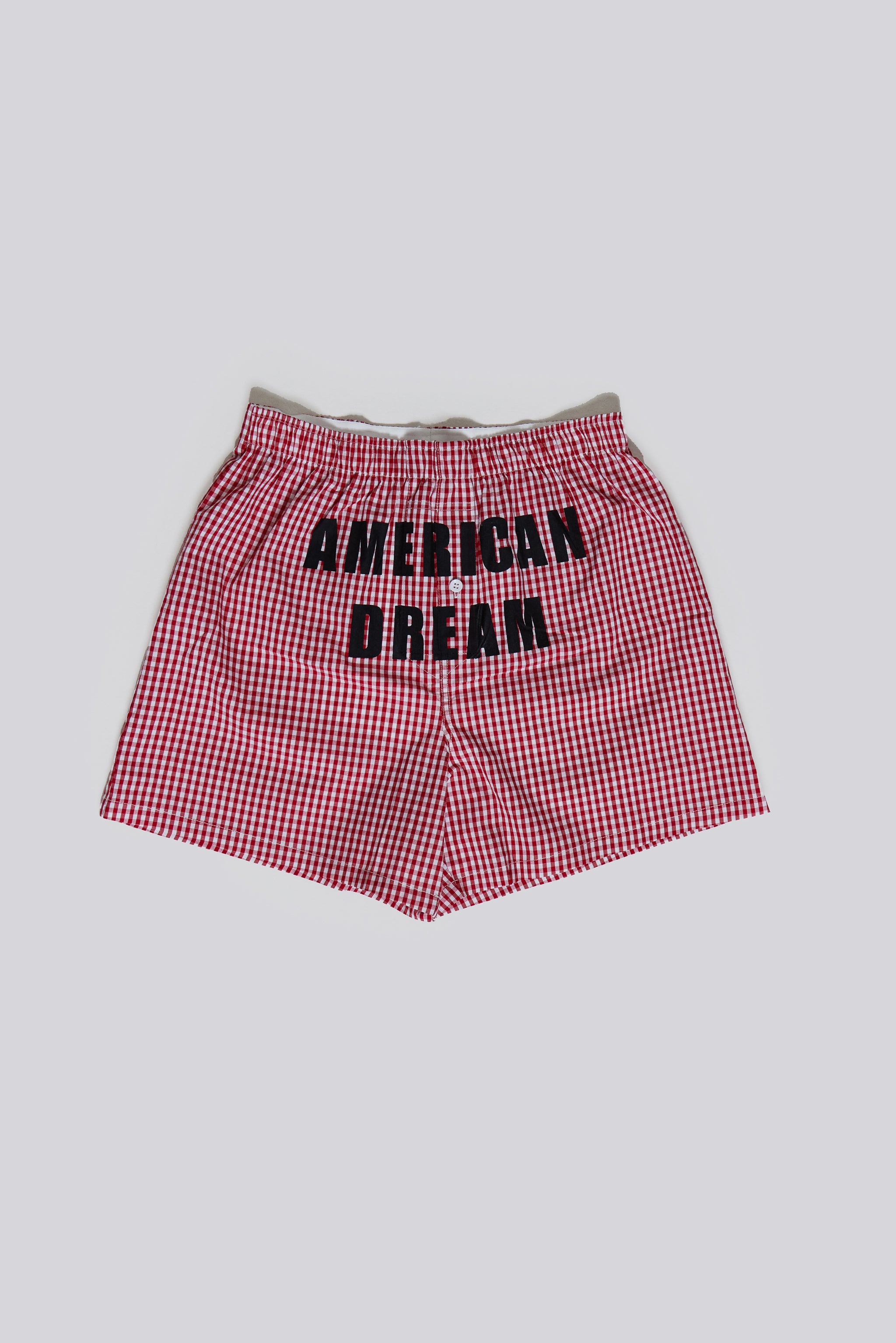 Jaded London Red Gingham Printed Boxer