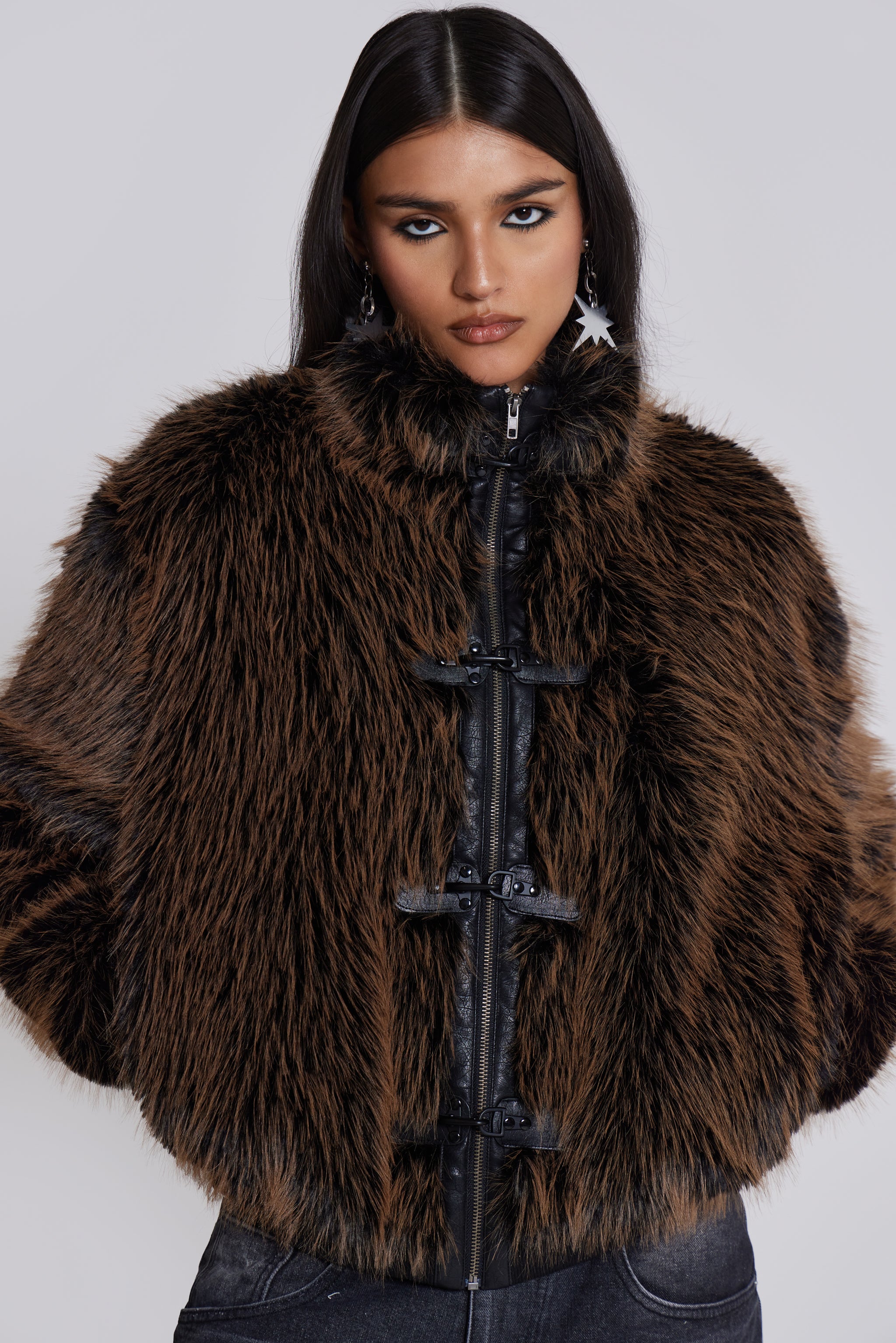 Jaded London Mendoza Faux Fur Jacket