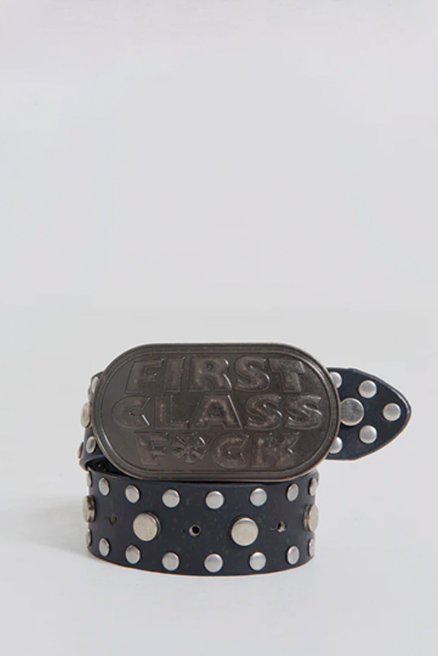 Jaded London First Class Black Leather Belt