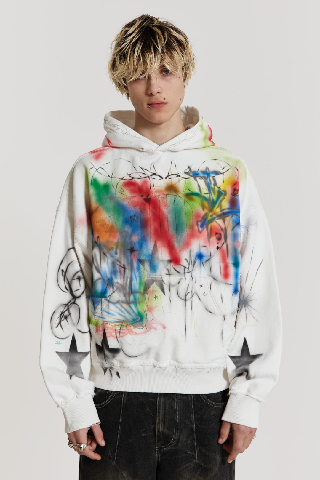 Jaded London Multi Colour Truths Hoodie