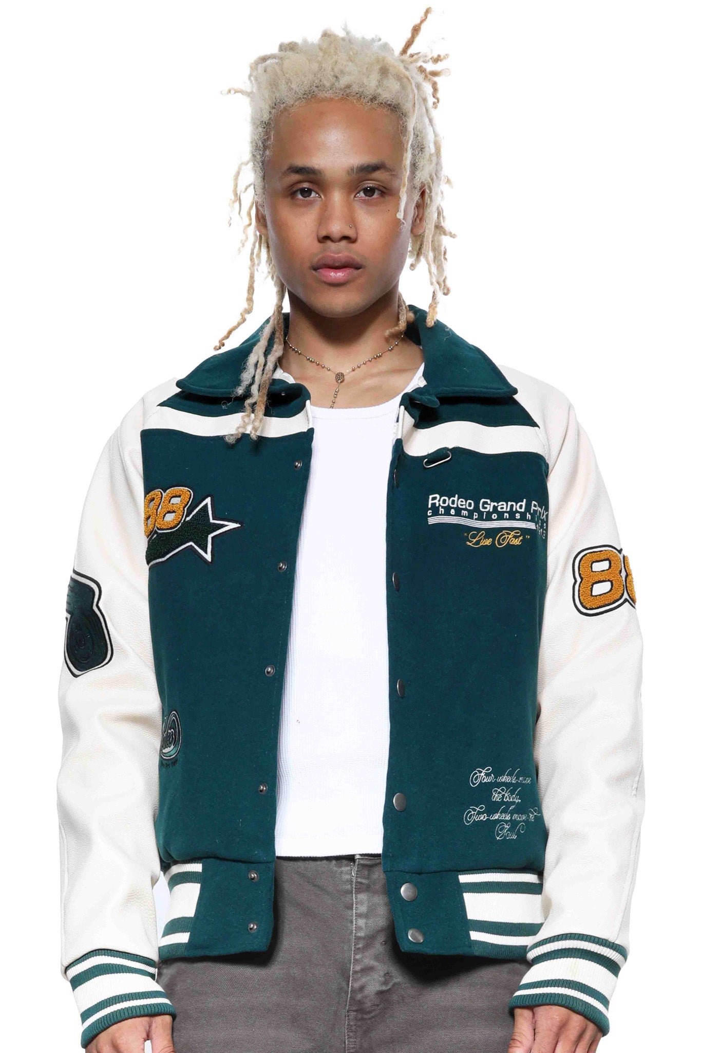 Green Rodeo Varsity Jacket