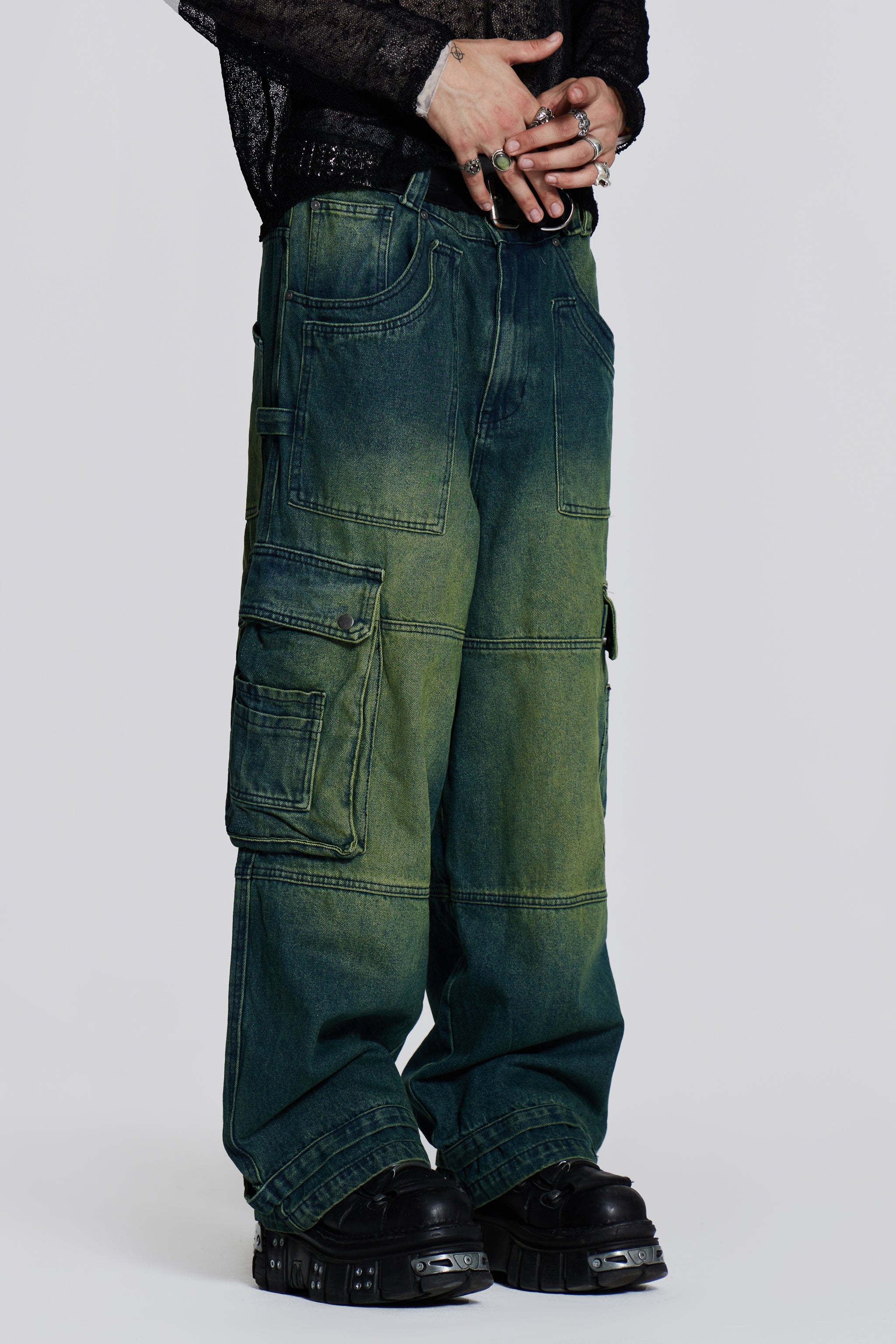 Jaded London Sandblast Monster Cargo Jeans