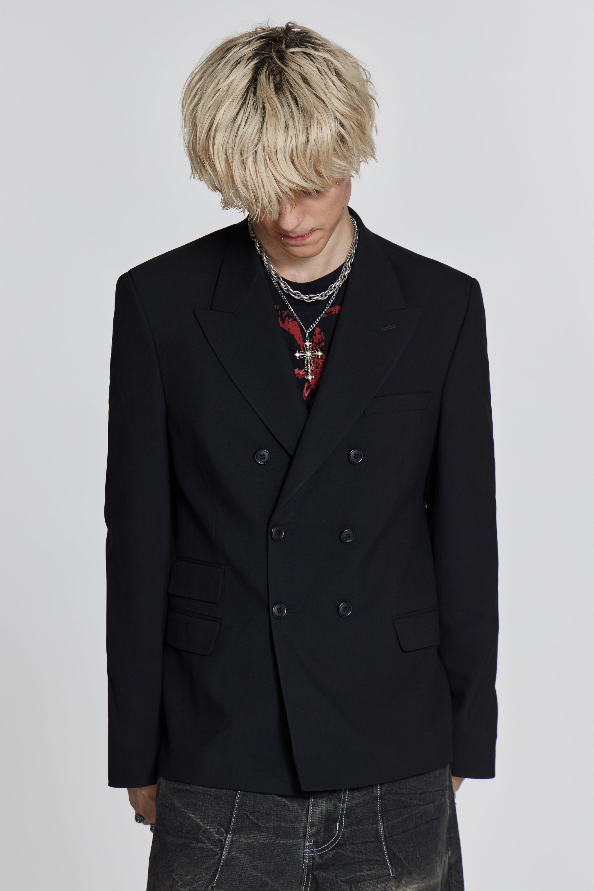 Jaded London Black Goliath Blazer