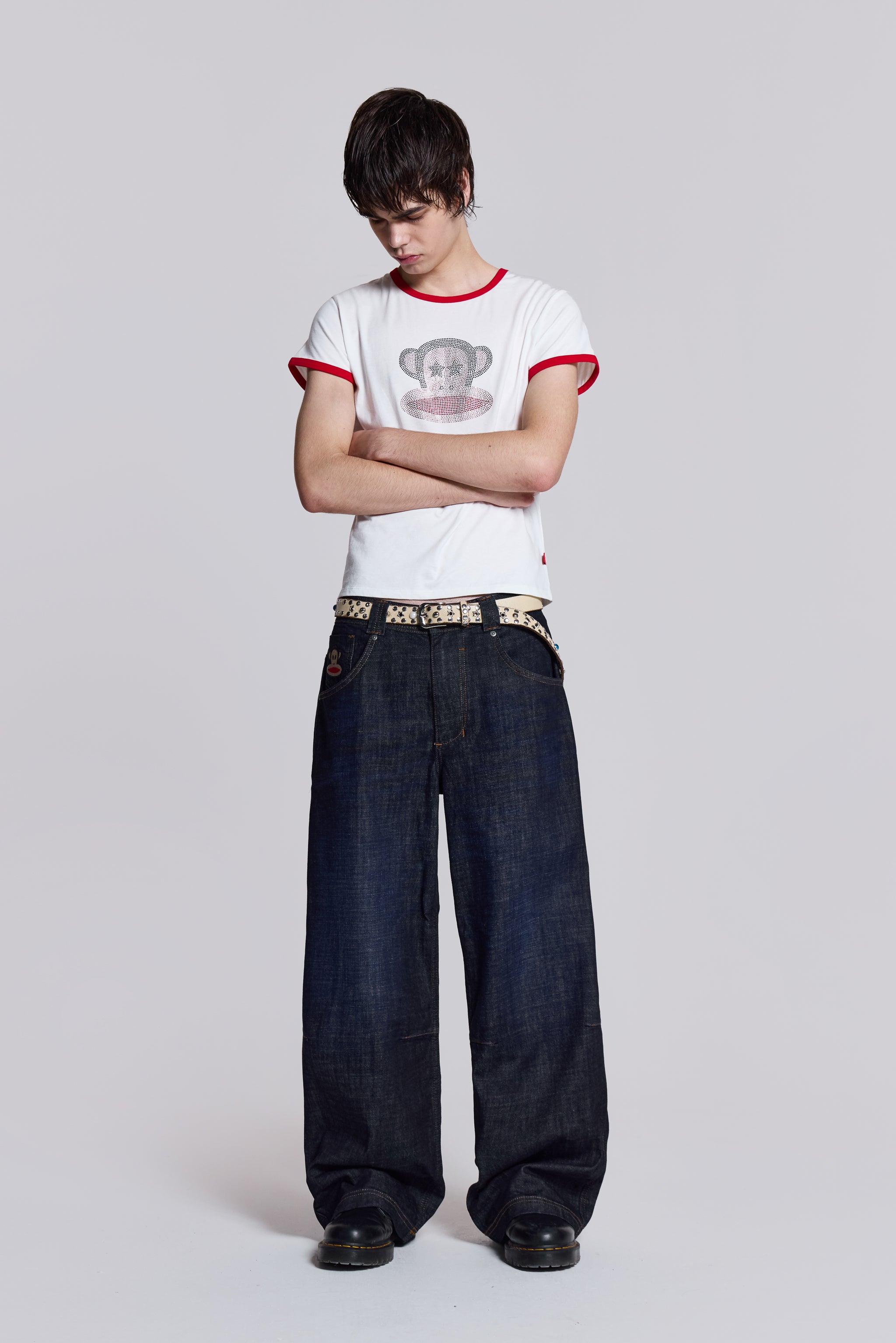 室内での試着程度で新品ですjaded London Paul Frank Spell Jeans