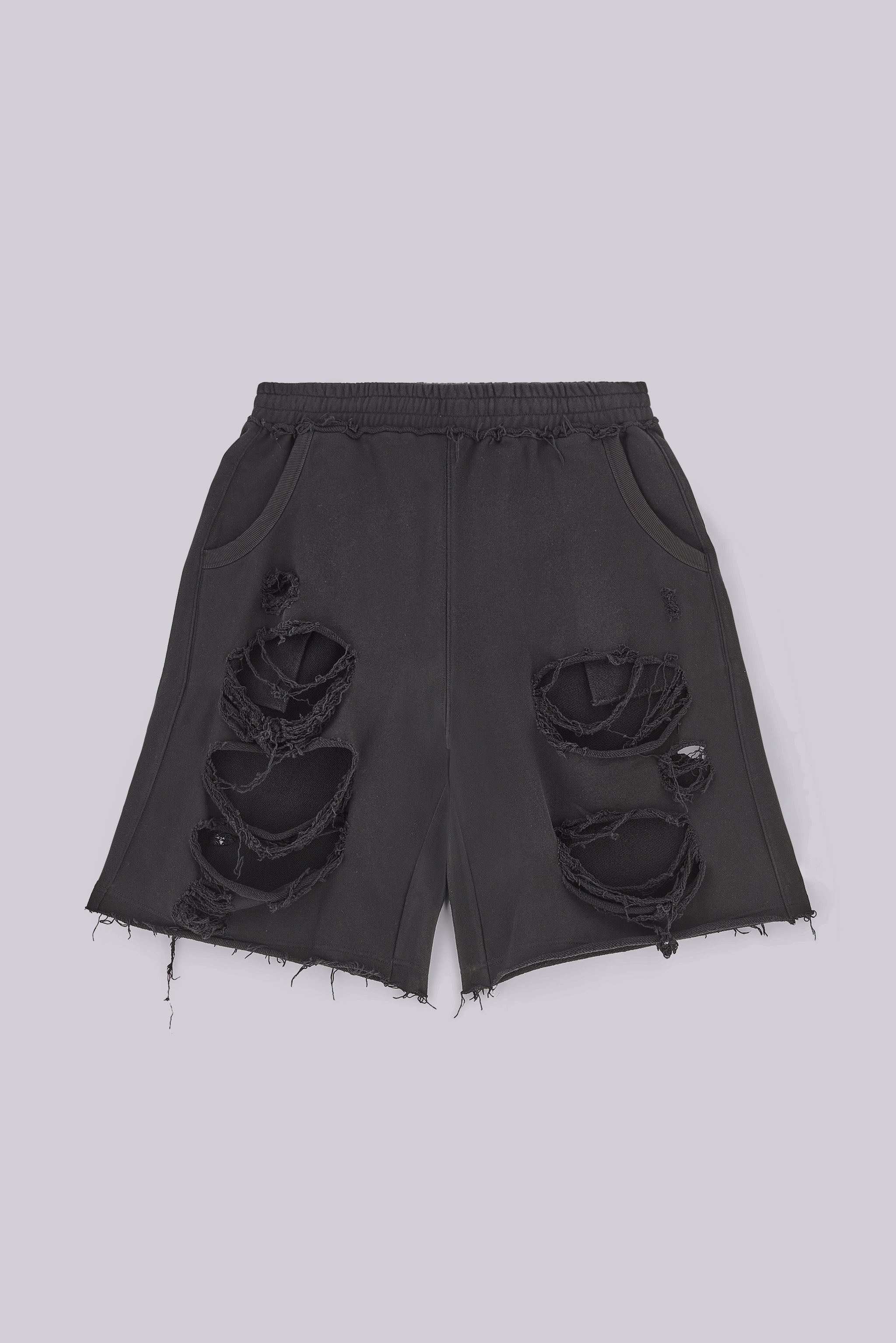 ★JADED LONDON UK★ Monster 3/4 Shorts Monster 3/4 Washed Black Shorts | Jaded London | Clothing