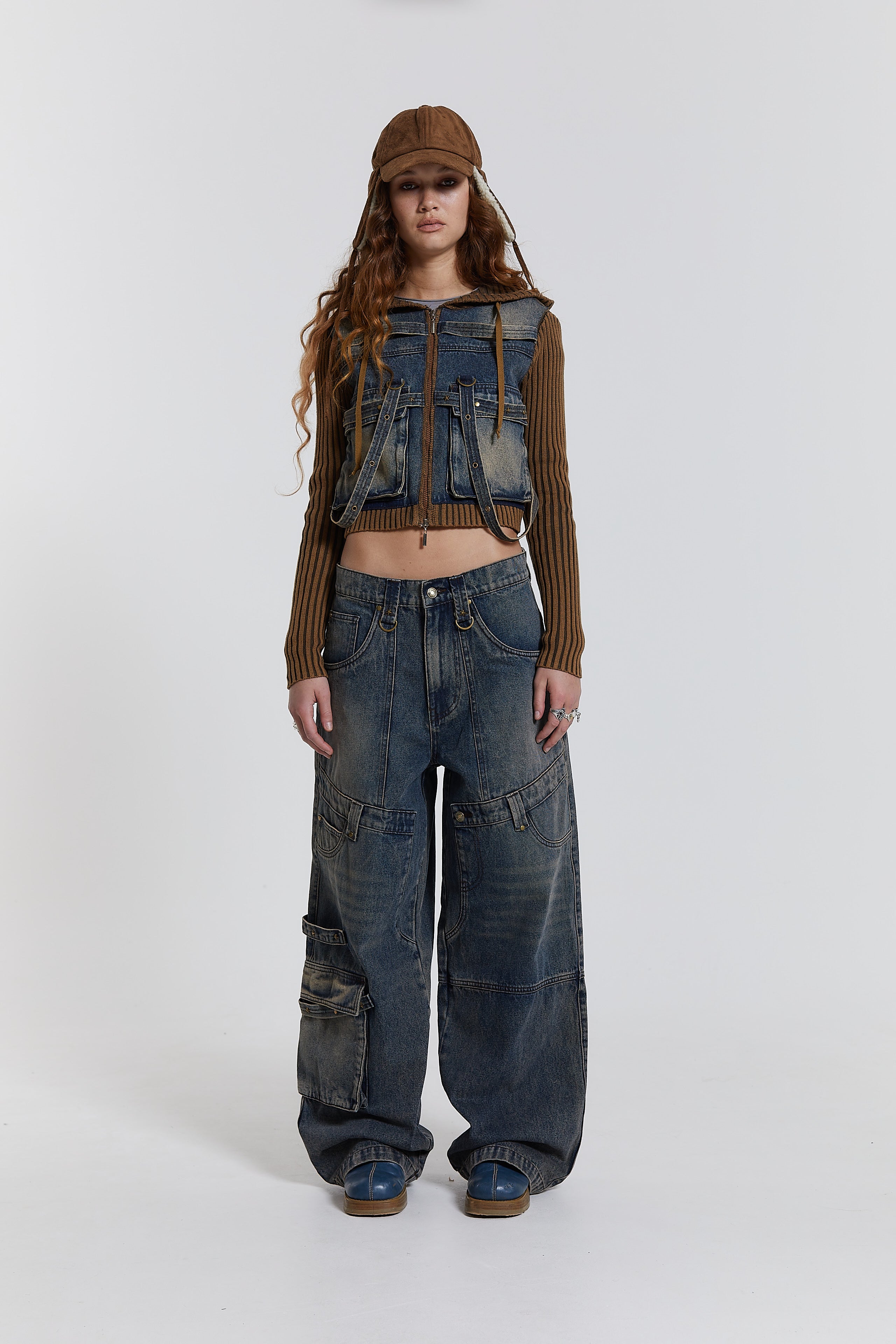 Jaded London Zenith Double Layer Seam Colossus Baggy Jeans