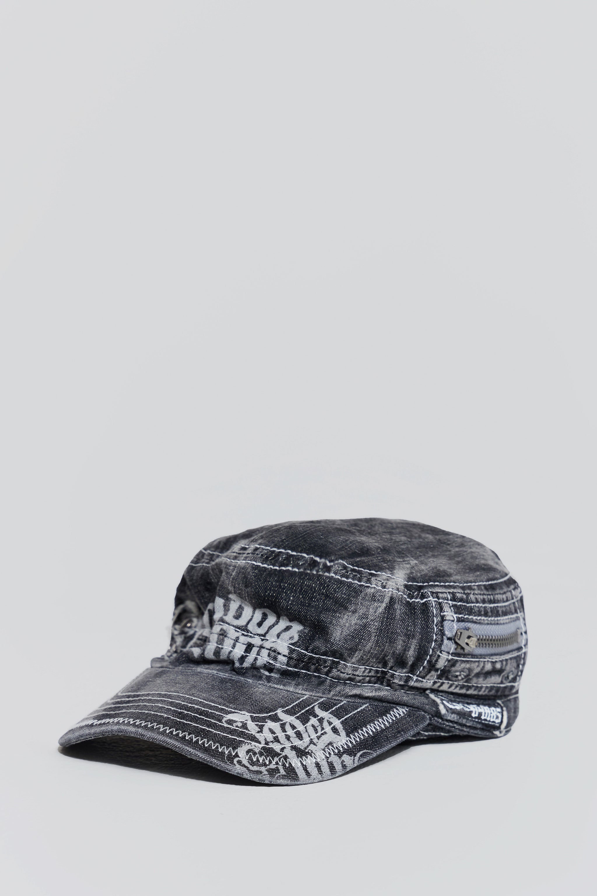 Grey Denim Collide Hat