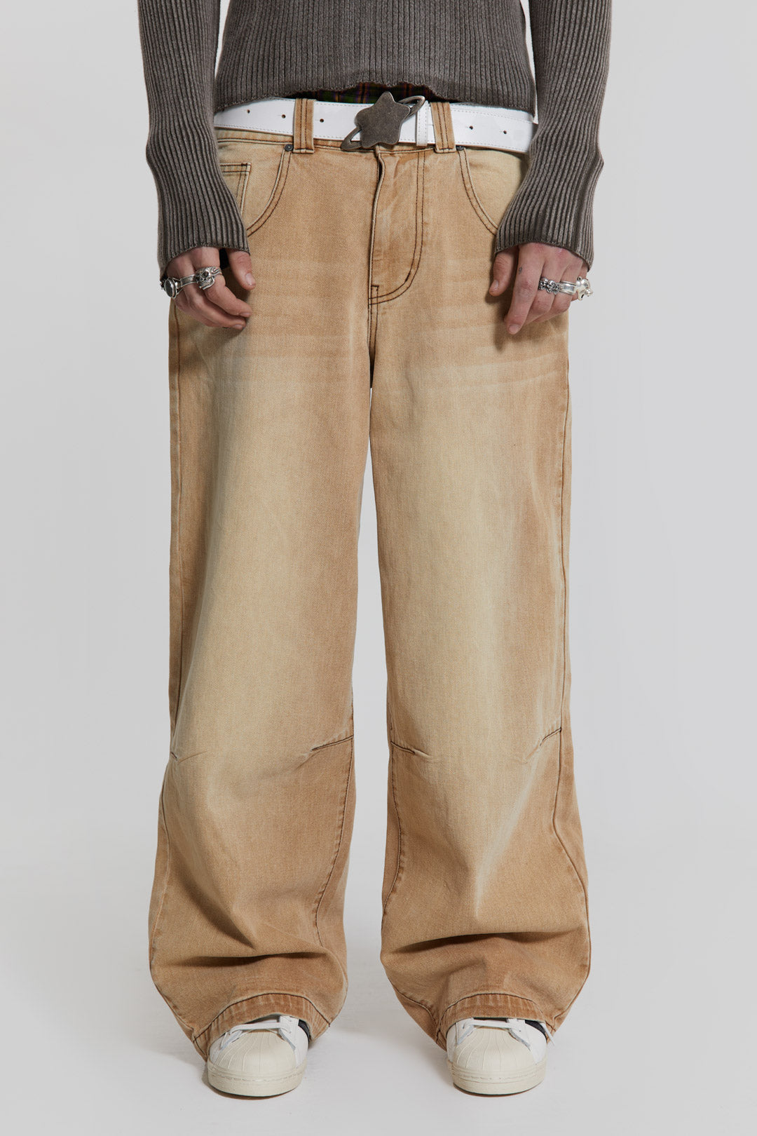 Jaded London Sand Colossus Baggy Jeans