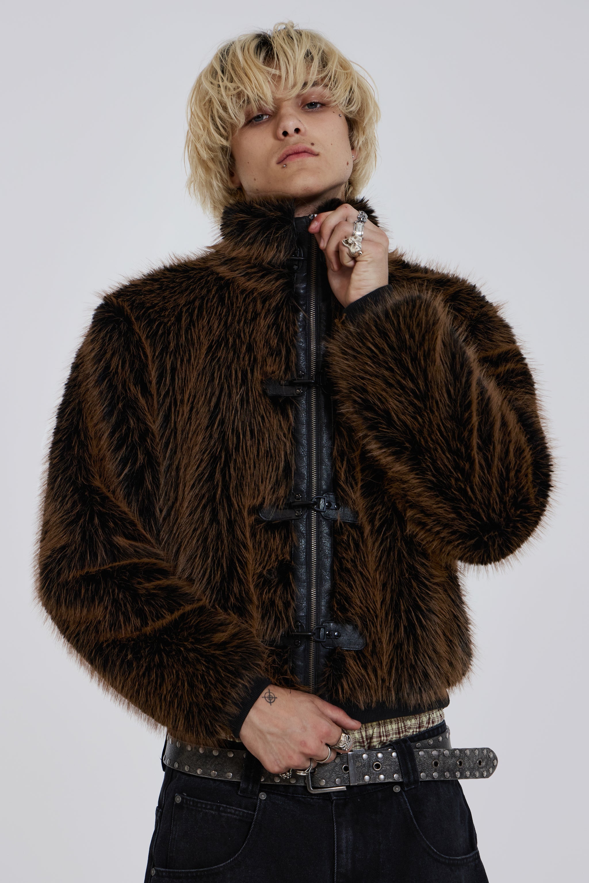 Jaded London Mendoza Faux Fur Jacket