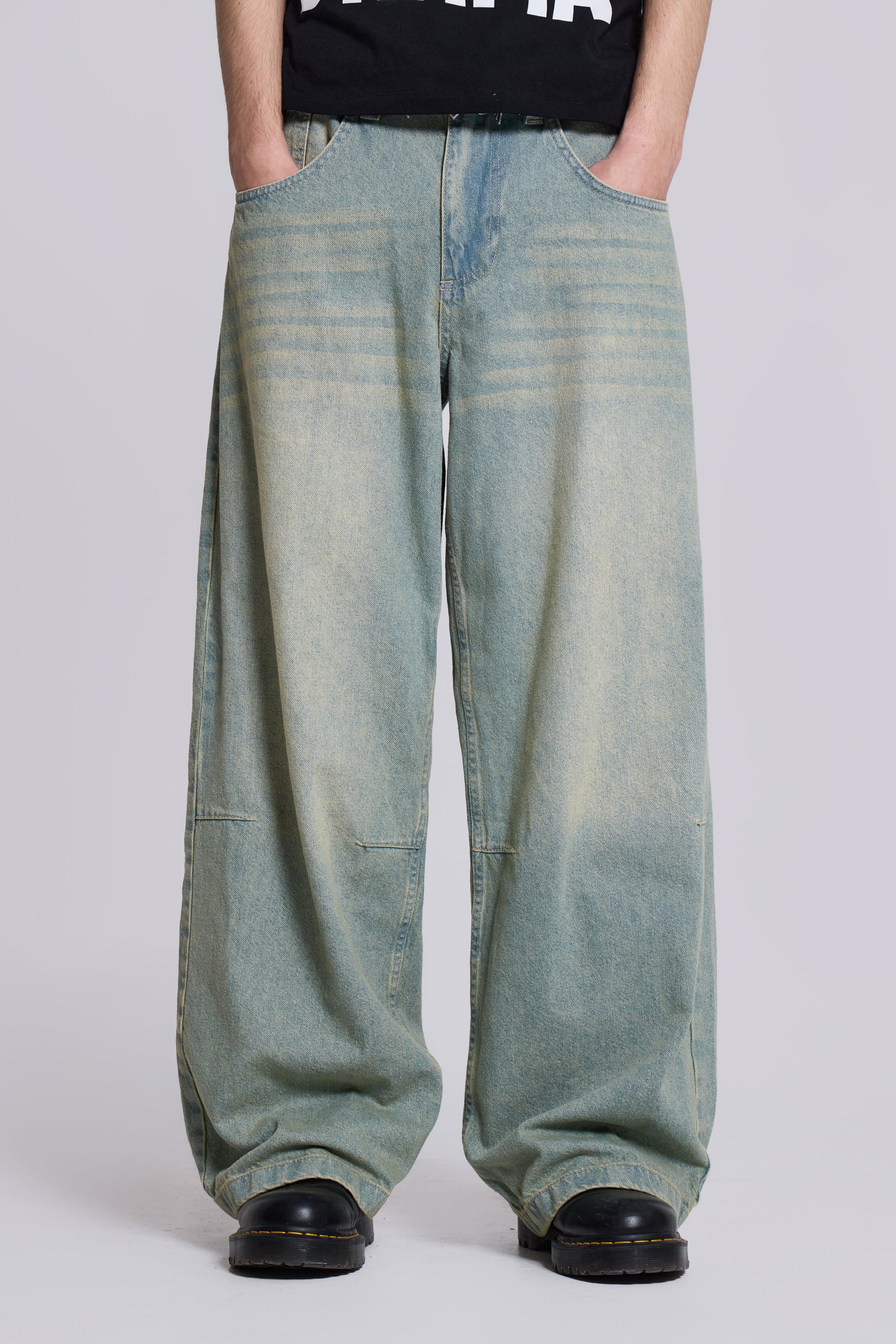 Jaded London Light Wash Colossus Fit Jeans