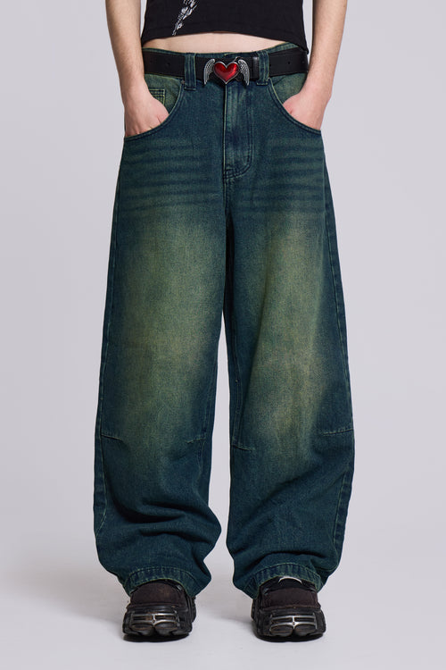 Light Grey Washed Razor Jeans | Jaded London