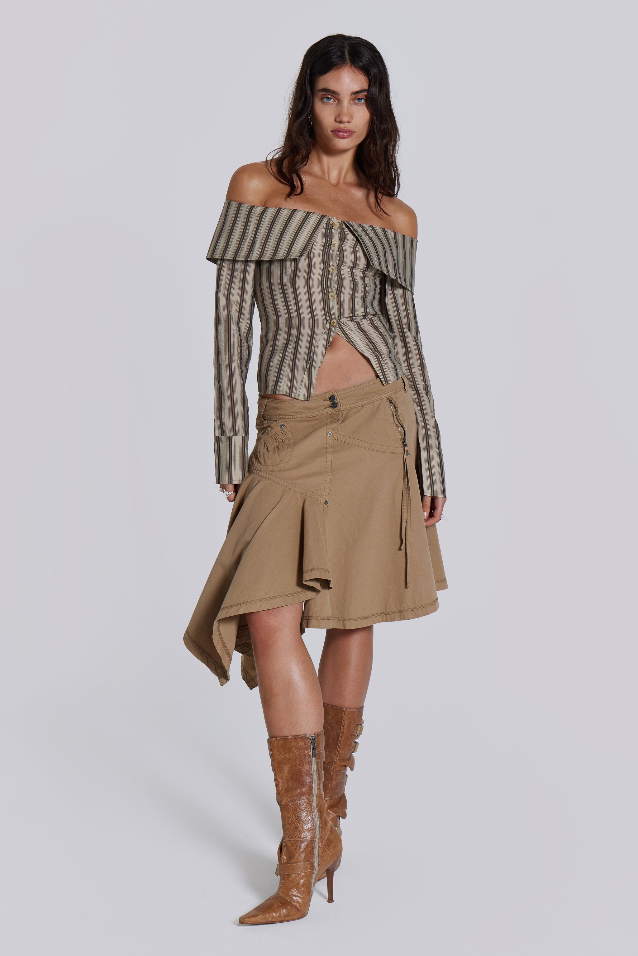 Noa Cargo Midi Skirt