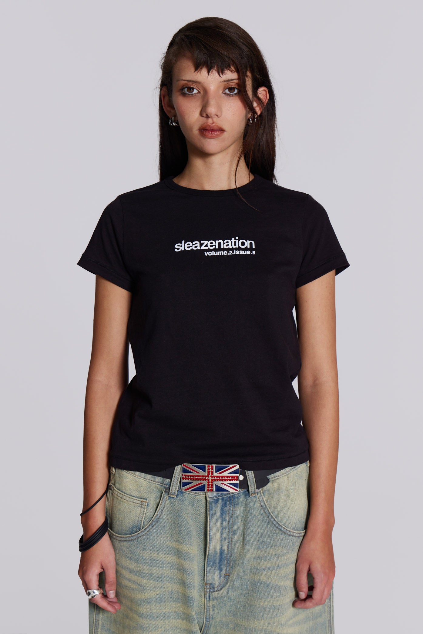 Jaded London Black How are you? Tee